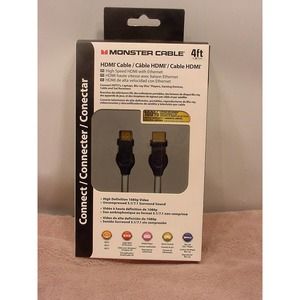 MONSTER CABLE - HDMI Cable - High Speed with Ethernet - 4FT (NEW)